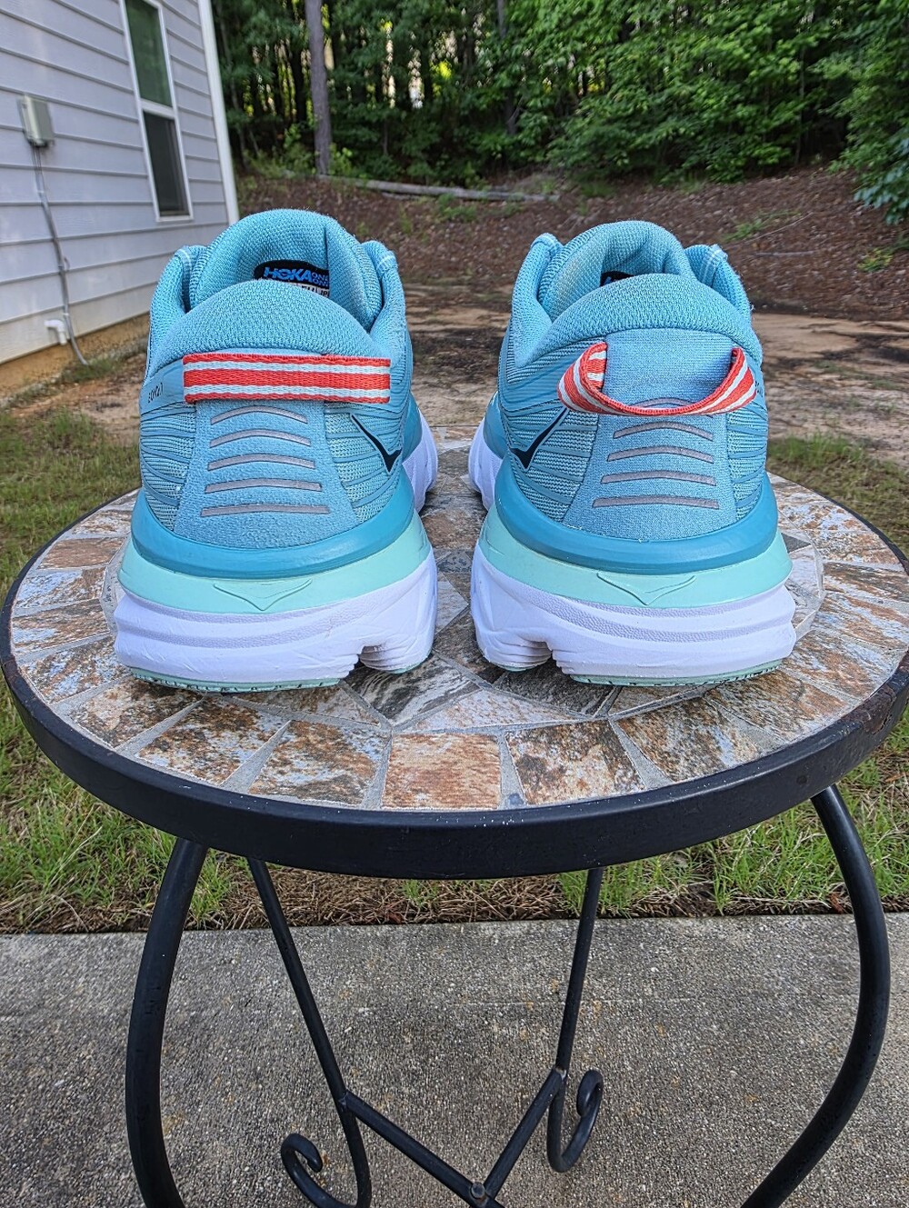 Hoka Bondi 7 1110519 AEBL Aquarelle Running Shoes Sneakers Women's Size 8 - Picture 4 of 9